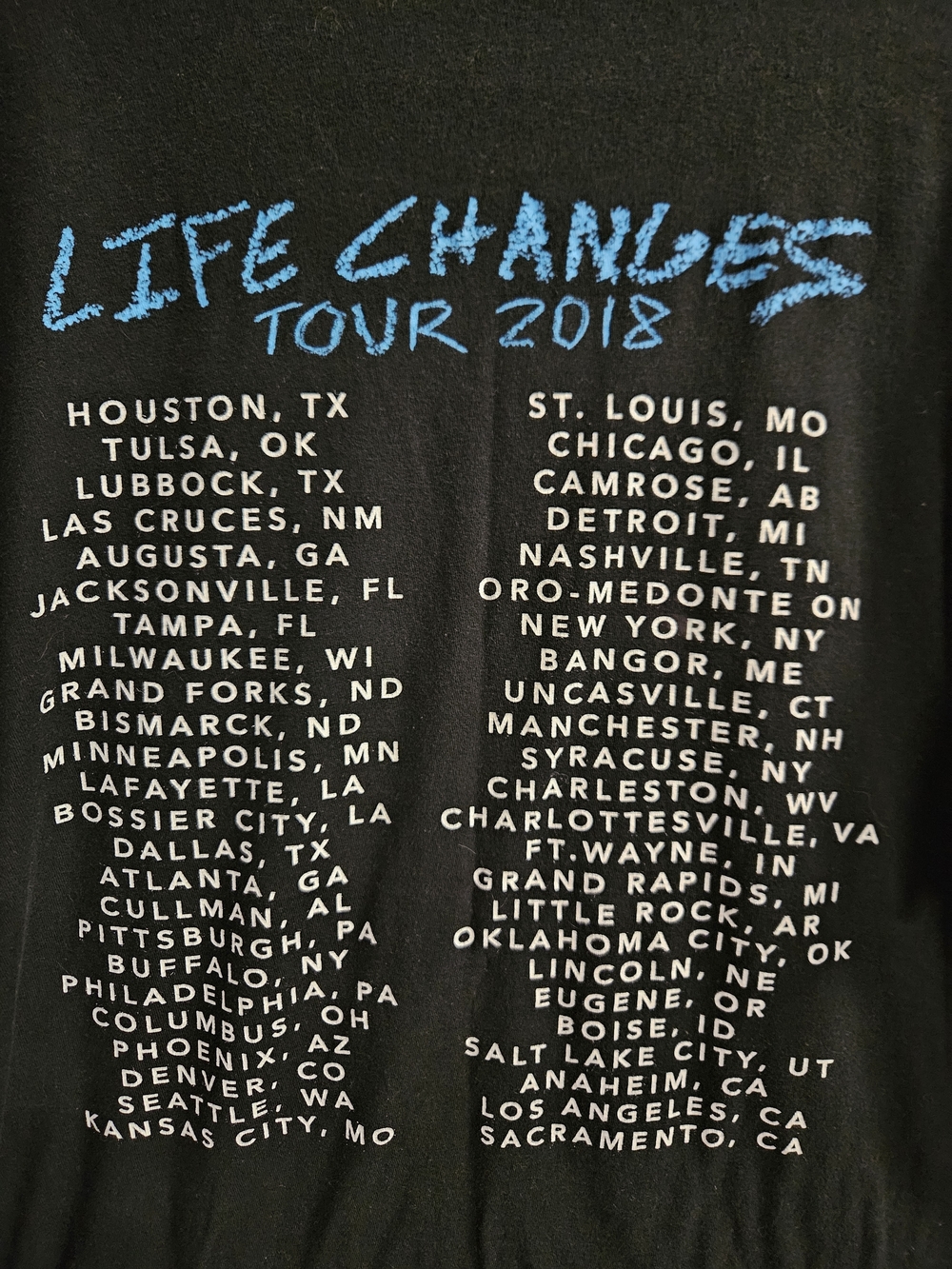 Thomas Rhett Life Changes Tour Shirt 2018 - Picture 7 of 7